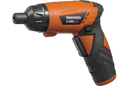 Аккумуляторная отвертка Daewoo с набором бит и насадок DAА 3600Li Plus