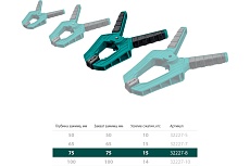 Пружинная струбцина Kraftool SC-8 75х75 мм 32227-8