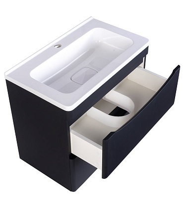 Тумба с раковиной Style Line Бергамо мини Люкс Plus 60 см подвесная