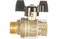 Шаровой кран ELSEN Strong T, 3/4&quot;, НВ, ручка-бабочка EV34.2201