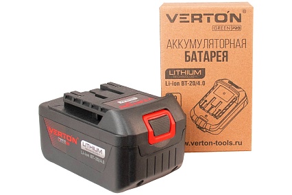 Аккумулятор Garden Green Pro BT-20/4.0 20В, 4Ач Verton 01.14232.14237