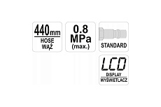 Пистолет для накачивания колес Yato YT-23702