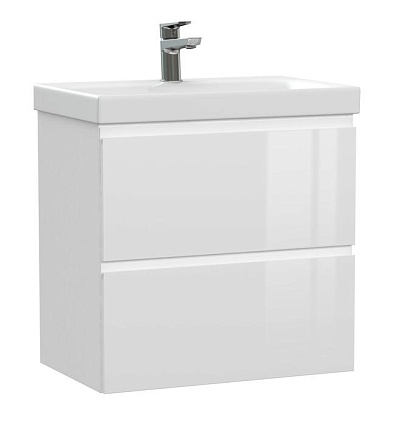 Тумба с раковиной Cersanit Moduo Slim 60 см белый