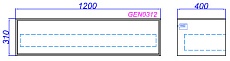 Тумба подвесная Aqwella 5 stars Genesis 120 миллениум серый