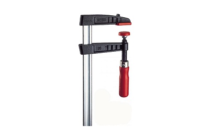 Струбцина BESSEY из ковкого чугуна 300/80, усилие 6 кН, с деревянной рукояткой BE-TG30B8