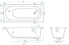 Ванна из искусственного камня Allen Brau Evo Oberon 180x80 белый матовый 2.3EV03.20