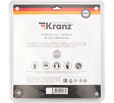 Диск пильный по дереву 300x32/30 мм, 36 зубьев Kranz KR-92-0132