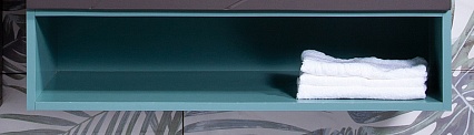 Мебель для ванной Бриклаер Кристалл 90 см ясень анкор темный/софт графит