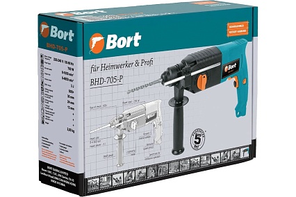 Электрический перфоратор Bort BHD-705-P 93413175