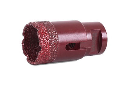 Коронка алмазная вакуумная по камню D18-15W-40L-M14 (18х40 мм; М14) Messer 06-35-018