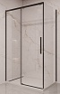 Душевой уголок Vincea Stella VSR-1ST8011CLB 110x80 черный, прозрачное
