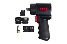 Пневматический ударный гайковерт с комплектом головок Mighty Seven NC-4610AN