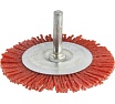 Кордщетка радиальная с хвостовиком Flex 207-214 (100 мм; d6; нейлон) Hammer 62130