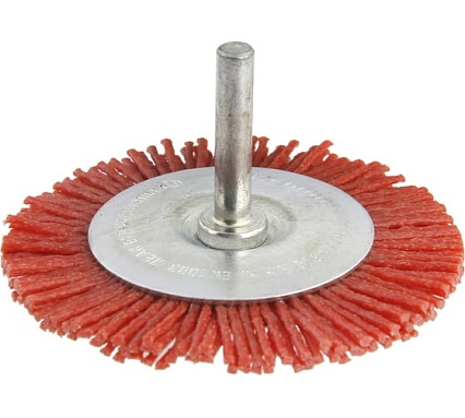 Кордщетка радиальная с хвостовиком Flex 207-214 (100 мм; d6; нейлон) Hammer 62130
