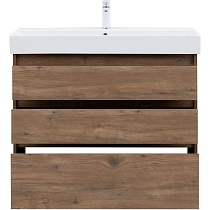 Тумба с раковиной Aquanet Nova Lite 100 см, 3 ящика дуб рустикальный