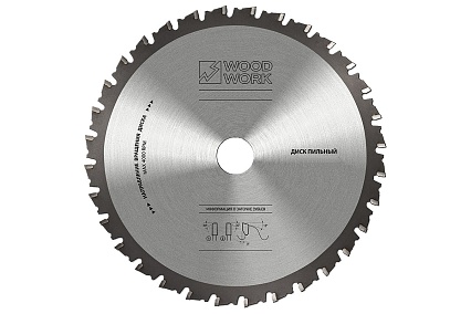 Диск пильный для резки стали Drycut 355x2.4/2.0/25.4 мм, 72T, A=-5° FTR WOODWORK 46.355.72