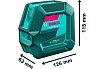 Комби-лазер Bosch GCL 2-50 G + RM 10 + BT 150 0601066M01