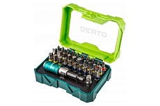 Набор бит с трещоткой Verto 25 мм, PH 4, PZ 4, SL 4, HEX 7, TX 7, TT + держатель 32 шт 66H620