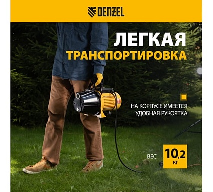 Садовый поверхностный насос Denzel GP1100C 97203