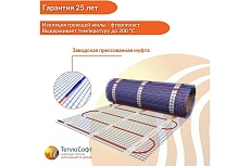 Теплый пол электрический под плитку ТеплоСофт Профи 12м.кв. 1800Вт с умным черным wi-f терморегулятором 121800/М2/черный