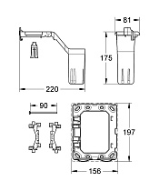 Крепежная рама GROHE Fresh для систем инсталляции GROHE Rapid SL 38796000