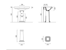 Пьедестал для раковины GSI Classic 877011