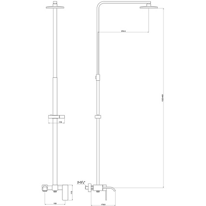 Душевая стойка Timo Selene SX-1013 Z хром