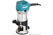 Кромочный фрезер Makita 710 Вт,10000-34000 об/м, цанга 6 и 8 мм, погружная и наклонная базы, копировальные втулки 10 и 16 мм, параллельный упор, сумка RT0702CX2