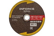 Диск отрезной по металлу OptiLine (180x2.0x22.2 мм) Inforce INB18020