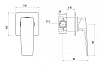 Смеситель для душа M&Z New Geometry NGM02700