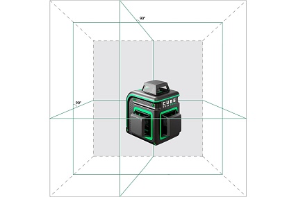 Комплект ADA лазерный уровень CUBE 3-360 GREEN Professional Edition + дальномер ADA COSMO 50 + штатив-штанга А00677