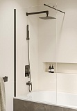 Шторка для ванны RGW SC-051B 351105109-14 90 см черный, прозрачное
