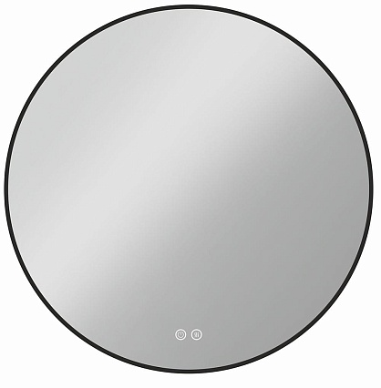 Зеркало Vincea VLM-3DE700B-2 70x70 см, сенсорный выключатель и диммер, антипар, черный