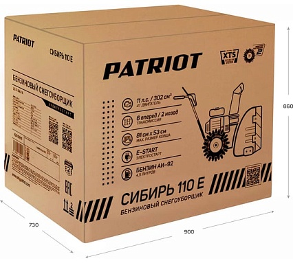 Снегоуборщик Patriot Сибирь 113Е 426108113