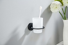Держатель для стакана Aquatek Оберон AQ4204MB черный матовый