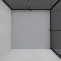 Душевой уголок Niagara Nova NG-2823-34BLACK 90x90 тонированный, черный