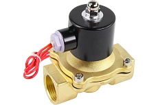 Электромагнитный клапан DN.ru двухходовой VS2W-100V-NC Ду32 Ру10 латунь, VITON 220B AC D130-01562