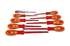 Набор отверток Brilliant Tools VDE SL шлицевые и PH Phillips 9 предметов BT068010