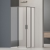 Душевой уголок Vincea Софт 2 (Soft 2) VSS-3SO2900CLGM 90x90 вороненая сталь, прозрачный