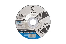 Круг зачистной 125х6х22 мм, 80 м/с, t27, 10 шт по металлу и нержавеющей стали Атлас 66252849931