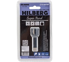 Коронка алмазная с воском по керамике и керамограниту Super Hard (12 мм; M14) Hilberg HH612
