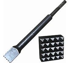 Бучарда квадратная (40x40х240 мм, SDS-max, 25 насечек, №8) Пневмо-Трейд БучКв40-40-240-25-8-SDS-MAX