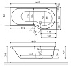 Акриловая ванна Excellent Be Spot 160x80 R