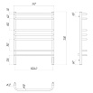 Полотенцесушитель электрический Lemark Luna LM41707Z П7 50x70