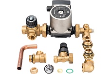 Насосно-смесительный узел с термостатическим клапаном и байпасом; насос Grundfos UPSO 25-65 130 STOUT SDG-0020-002002