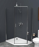 Душевой уголок BelBagno UNO-195-PH-1-100/80-C-Cr 100x80 прозрачный