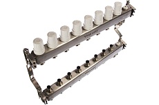 Коллекторный блок с регулировочными клапанами PRO AQUA 8 выходов, 480 мм, 1x3/4 R510MB.08