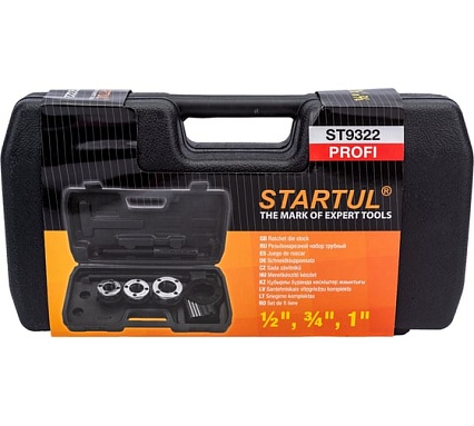 Резьбонарезной набор STARTUL трубный Profi 4 предмета ST9322