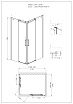 Душевой уголок Grossman Cosmo GR-1110 110x90 прямоугольный, правый