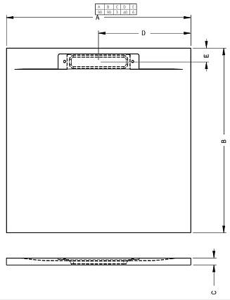 Поддон для душа Riho Isola 90x90 белый